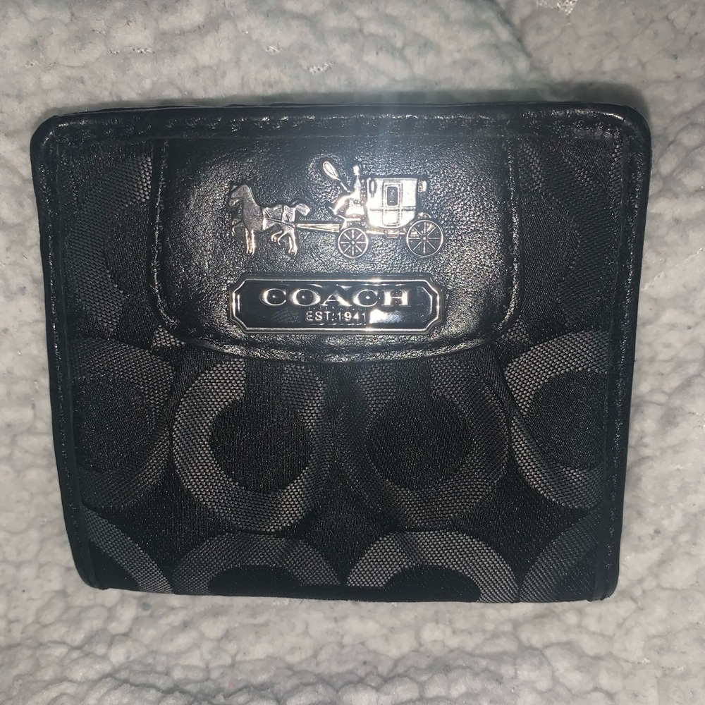 Black Mini Coach Wallet